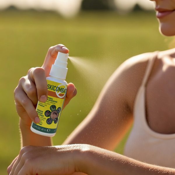 Aplicandose producto